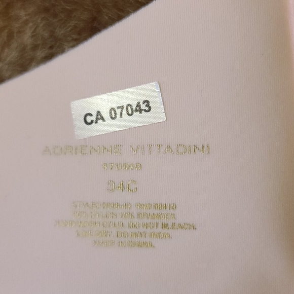 Adrienne vittadini studio bra pink white new - Picture 5 of 12